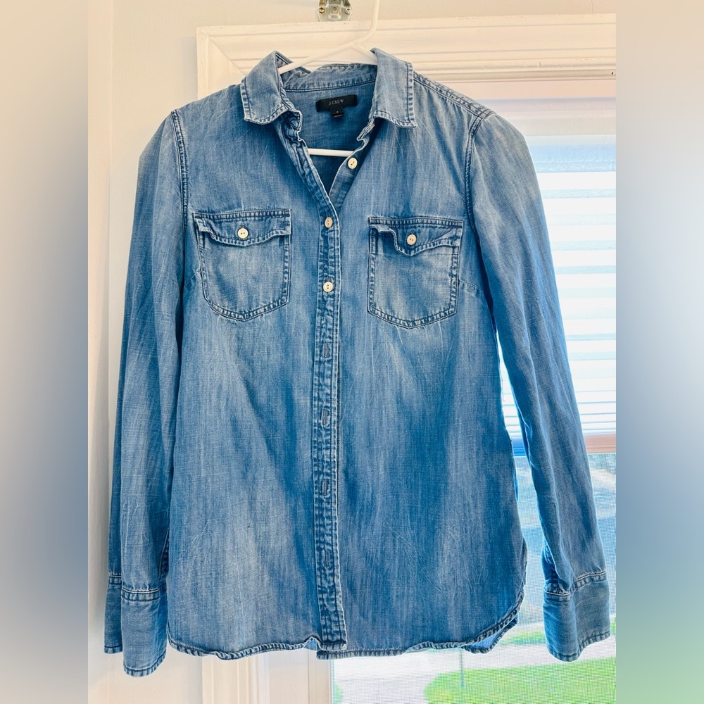 J. Crew Light Blue Denim Shirt